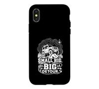 Petit Engin Big Detour, Design Tout-Terrain Compact et Amusant Coque pour iPhone X/XS