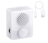 Petit enregistreur vocal - Jouet en peluche blanche avec bouton enregistrable, module de boîte à son, module de boîte à son, stockage multi-messages de 360 secondes | Dispositif de mémoire audio pour