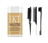 Petit ensemble 4 pièces cire + peigne, anti-frisottis et adoucissant pour cheveux rebelles, produits de coiffage non gras pour tous les types de cheveux