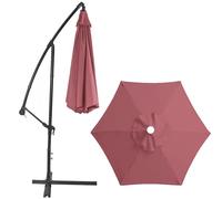 Petit ensemble de rechange de parasol d'extérieur décalé - Auvent de jardin résistant aux intempéries pour patio, terrasse et arrière-cour - Installation facile, solution d'ombrage élégante pour les