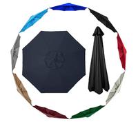 Petit ensemble de rechange pour parasol d'extérieur - Résistant aux intempéries - Installation facile - Abat-jour élégant pour terrasse et jardin