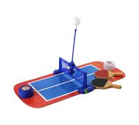 Petit Ensemble de Tennis de Table - Jeu d'intérieur Compact, Jouet d'interaction familiale Amusant, Mini kit de pagaie et de Balle, entraîneur de Coordination œil-Main, équipement de Jeu Portable