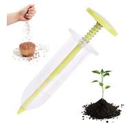Petit épandeur de semis manuel pour jardin | Dispositif de semis ergonomique avec trous réglables et équipement de semis renforcé et réutilisable pour cour, pelouse et ferme