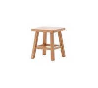 Petit Escabeau Tabouret Bas Petit Carré en Bois, De Maison Porche, Table Basse Salon, Banc Balcon Chambre À Coucher(B,S)