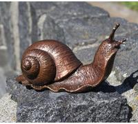 Petit escargot en bronze Décoration de jardin