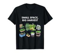 Petit Espace Big Harvest Urban Farmer Table Top Légumes T-Shirt