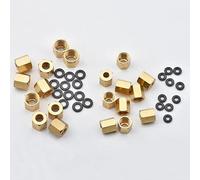 Petit et Grand écrou en cuivre, vis à Joint torique 3x2mm et 4x3mm, for Tube d'encre Epson UV 1390 DX7 DX4 DX5, 10 pièces(Big 4x3mm)