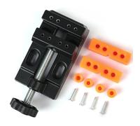 Petit étau d'établi pour projets de bricolage - Pince compacte montée sur table avec prise en main stable, mini étau robuste 11 x 6 x 3,5 cm, noir