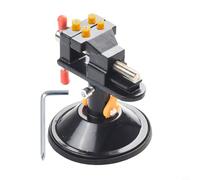 Petit étau rotatif pour le travail du bois avec base pivotante à 360 ° et support à ventouse, ouverture de mâchoire de 0 à 30 mm, pince d'établi en alliage d'aluminium pour travaux manuels, sculpture