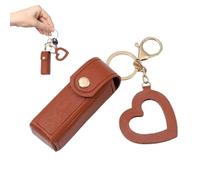 Petit Étui À Lèvres, Étuis De Voyage en Maquillage - en Cuir pupuPortable Mini Petit Étui À lèvresAvec Un Pendentif d'amour pour Le Rouge À lèvresÀ Lèvres