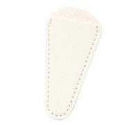 Petit étui de ciseaux de broderie de couleur unie - Manchon de couture - Recourbe-cils - Sac de protection - Outil de coupe de fil - Ciseaux artisanaux, blanc