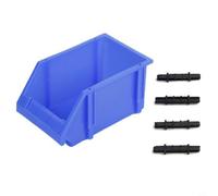 Petit étui de matériel pour atelier Bleu 180 mm | Design empilable, ajustement sûr, option de couleur rouge, surface lisse, nervures extérieures renforcées pour plus de