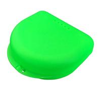 Petit étui de rangement pour appareil dentaire, protège-dents, gouttière anti-bruxisme etc. (vert)