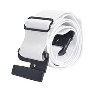 Petit étui de téléphone à rabat avec passants de ceinture réglable, blanc, taille unique
