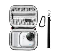 Petit étui de transport pour Insta360 Go Ultra, étui de rangement rigide en polyuréthane, mini étui de protection, sac de voyage portable organisateur avec mousqueton et dragonne, accessoires pour