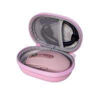 Petit étui rigide de voyage pour souris sans fil Logitech MX Anywhere 3S/Anywhere 2S/Anywhere 3/Anywhere 2/Compact Performance Rose