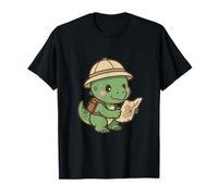 Petit Explorateur de Raptors. Jolie Aventure avec Un Dinosaure Kawaii T-Shirt