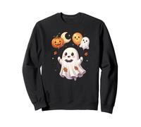 Petit fantôme avec citrouilles de Ballon Happy Halloween Sweatshirt