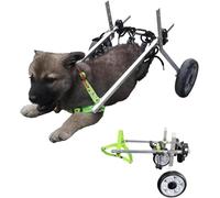 Petit Fauteuil Roulant pour Chien Chat, Voiture De Marche Assistée pour Chien Handicapé, Dispositif De Promenade Léger pour Chiens, équipement De Rééducation De La Jambe Arrièr, Size XS