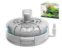 Petit filtre d'aquarium - ABS, 3.15x3.15x2.17in Petit filtre à poisson Mini système de purification | Nettoyant robuste de réservoir d'eau douce d'eau salée remplaçable interne pour tortues, crevettes