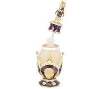 Petit Flacon Vide Parfum 25ml en Verre Alliage Pourpre Décoratif | Design Élégant et Moderne, Base Polie Lisse, Bords Arrondis, pour Mariage et Spa