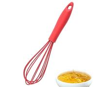 Petit fouet en silicone - Mini fouet résistant à la chaleur pour ustensiles de cuisine antiadhésifs, 6,3 x 6,3 x 26,3 cm | Batteur à œufs manuel en fils de Silicone pour le petit déjeuner, mélangeur m