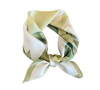 Petit foulard carré 100 % soie de mûrier véritable pour femme 53,3 cm, Beige Romance, Small