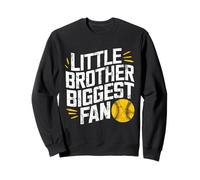 Petit frère est Le Plus Grand Fan de Softball et de Baseball pour garçons Sweatshirt