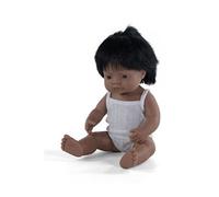 Miniland Poupée bébé garçon hispanique dans Une boîte, Multicolore 31157