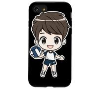 Petit garçon volleyeur Bande dessinée pour garçons Coque pour iPhone SE (2020) / 7/8