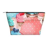 Petit gâteau Tasse à thé, Trousse de Toilette Trousse de Maquillage Sac à cosmétiques Trousse de Toilette de Voyage Portable