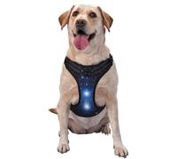 Petit gilet de traction imprimé ciel étoilé pour animaux de compagnie à porter lors de la promenade du chien ou de l'escalade des montagnes