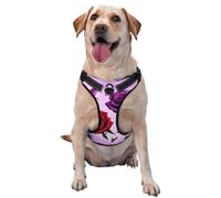 Petit gilet de traction imprimé roses rouges et violettes pour animaux de compagnie à porter lors de la promenade du chien ou de l'escalade des montagnes