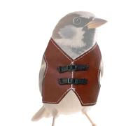 Petit gilet d'oiseau, tenue de perroquet réglable de 3,54 pouces pour le confort et la sécurité avec design léger, accessoires d'animaux de compagnie pour balcon, cour, patio, jardin ou aire de jeux e