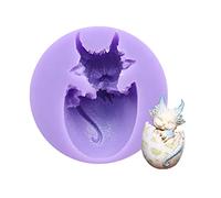 Petit grand moule en silicone en forme de dragon pour décoration de gâteau de Pâques, Halloween, Noël