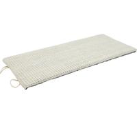 Petit griffoir pour chats avec 2 côtés - env. 50 x 22 cm - sisal naturel avec peluche grise