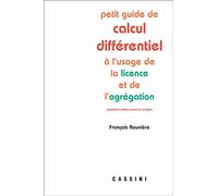 Petit guide de calcul différentiel 2015 - François Rouvière - Cassini Ed - broché - Scolaire / Universitaire