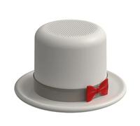 Petit haut-parleur - Boîte de son sans fil de style chapeau haut de forme, mini haut-parleur magnétique d'extérieur avec support de téléphone, musique portable pour voyage, pique-nique, fête, plage, v