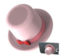 Petit haut-parleur en forme de chapeau haut-de-forme lecteur de musique | Enceinte magnétique portable sans fil avec support de téléphone pour pique-nique, fête, voyage, plage, fitness, entraînement