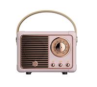 Petit haut-parleur vintage sans fil - Haut-parleurs stables et portables | Haut-parleur d'étagère vintage avec connexion rapide pour la maison, l'extérieur, les voyages