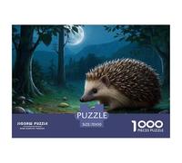 Petit hérisson Puzzle 1000 Pièces Educa Jouet en Bois Jeu D'Intelligence Décoration Intérieure Jeu Éduchatif Challenge Toy Adultes & Enfants des 14 Ans 70x50cm/1000pcs