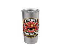 Petit héros du futur pompier en formation Gobelet isotherme en acier inoxydable double paroi