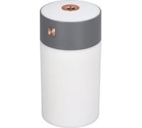petit humidificateur d'air froid 300ml Mini humidificateur de bureau portable avec lumière colorée pour la voiture, la maison, le bureau et le voyage gris