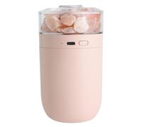 Petit humidificateur portable, brume froide USB, 230 ml avec lumière en pierre de sel, LED colorée, diffuseur d'aromathérapie, purificateur d'air, élimination des odeurs, compact pour la maison, 7,5 x