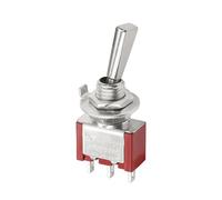 Petit interrupteur à bascule à poignée plate série SH T80-T, 6,35 mm, montage sur panneau, for télécommande modèle RC, Durable et fiable(3P 20.5ON-OFF-ON R,1PCS)