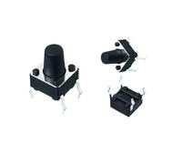 Petit interrupteur à bouton 6x8.5MM, 10 pièces, accessoires for interrupteur de lumière à 4 broches, pieds en cuivre 6x6x8.5mm(100000 Times Life)