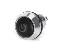 Petit interrupteur à bouton-poussoir métallique momentané autobloquant 8 mm 5 V 12 V 220 V, 5 pièces(Ring,MOMENTARY_9-30V)