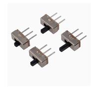 Petit interrupteur coulissant marche-arrêt SS12D00, 20 pièces, 3 broches 1P2T, 2 positions, interrupteur à bascule, longueur de la poignée: 2MM/3MM/4MM/5MM(Handle length 5mm)