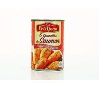 PETIT JEAN - Plat Individuel Quenelles de Saumon, Boîte 400g - Lot De 4