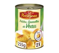 PETIT JEAN - Quenelles de veau fondantes, parfumées d’une délicate note de terroir, prêtes à réchauffer vos papilles, 255 g - Lot de 4